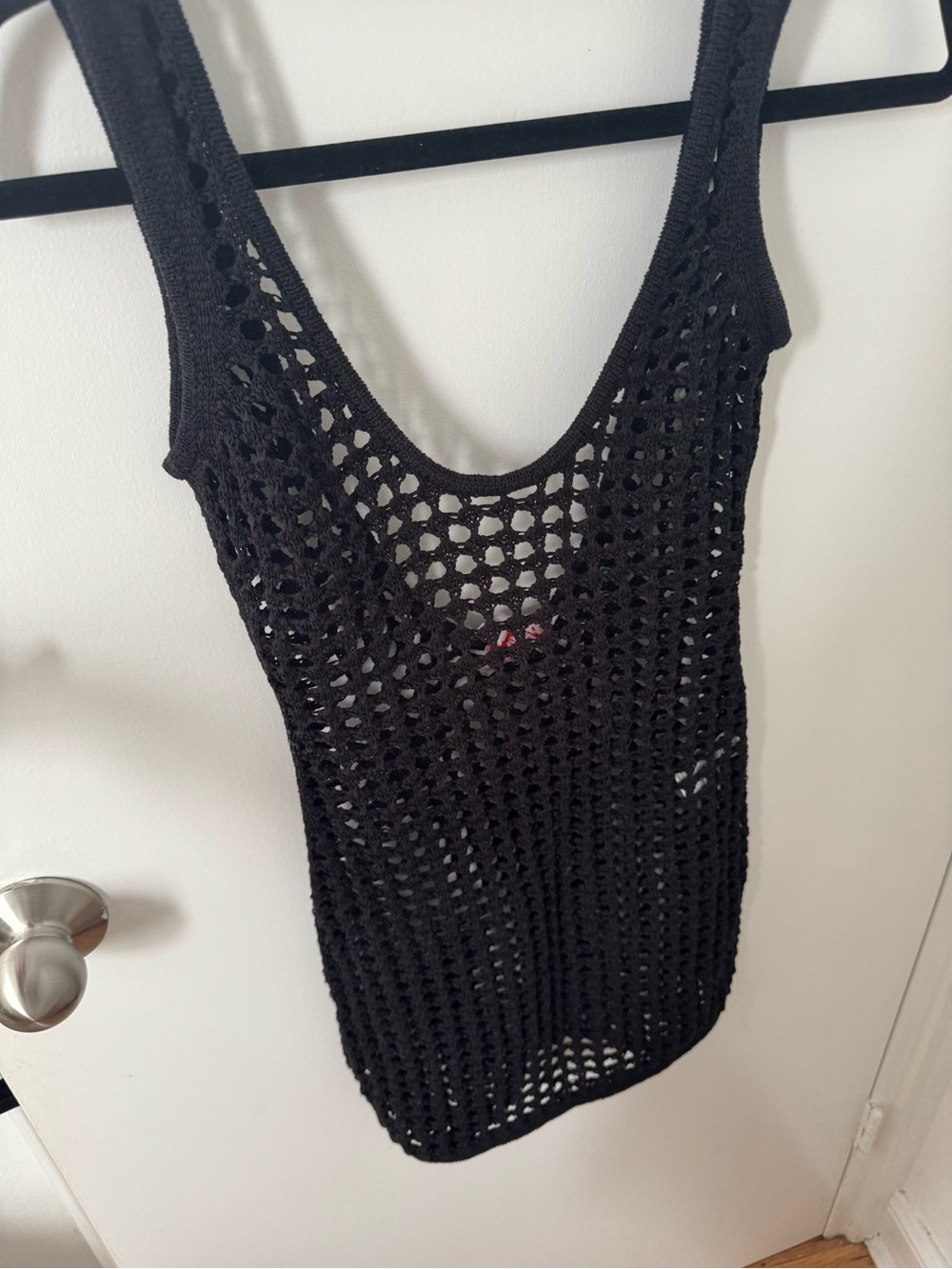 Black Crochet Swim Cover Up
